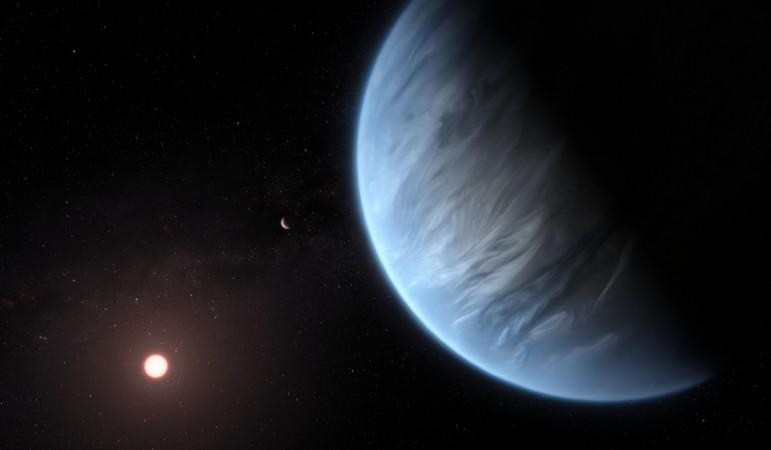 Water discovered on potentially habitable planet. planet