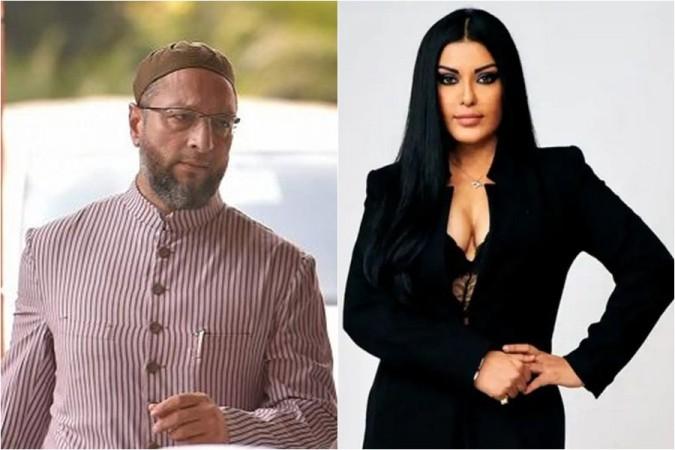 Asaduddin Owaisi and Koena Mitra Asaduddin Owaisi and Koena Mitra