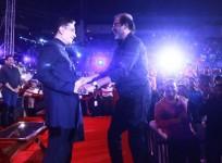 Kamal Haasan and Rajinikanth at Ungal 60 (Kamal 60)
