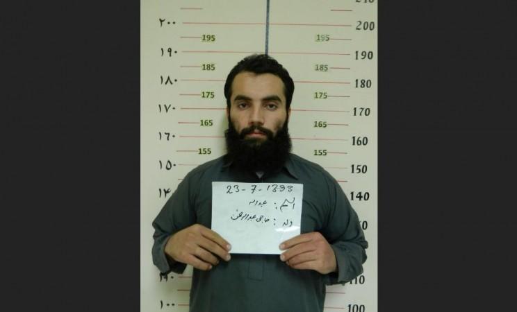 Anas Haqqani, a senior leader of the Haqqani network, arrested by the Afghan Intelligence Service (NDS) in Khost province is seen in this handout picture released October 16, 2014. Afghan Taliban commander