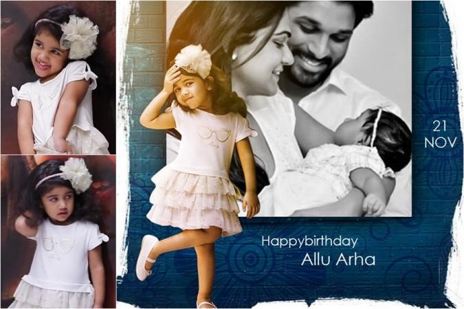 DP for Allu Arjun's daughter Arha's birthday DP for Allu Arjun's daughter Arha's birthday