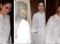 Kareena Kapoor at Manish Malhotra's father's funeral