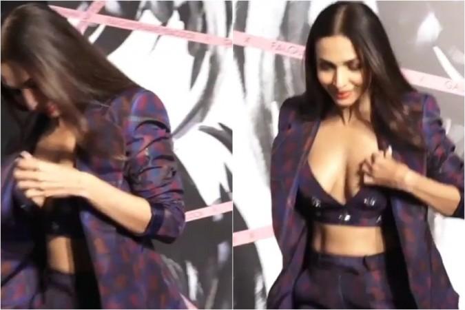 Malaika Arora suffers unfortunate nip slip at Gauri Khan's store