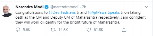 Narendra Modi twitter