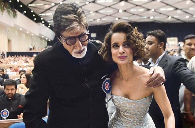 Amitabh Bachchan and Kangana Ranaut Amitabh Bachchan and Kangana Ranaut