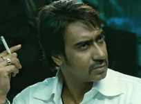 Ajay Devgn smoking in a film