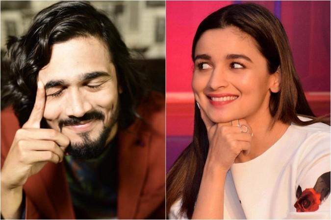 Bhuvan Bam and Alia Bhatt Bhuvan Bam and Alia Bhatt