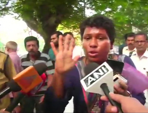 Image: Bindu Ammini attacked with pepper spray enroute to the Sabarimala shrine. Bindu Ammini