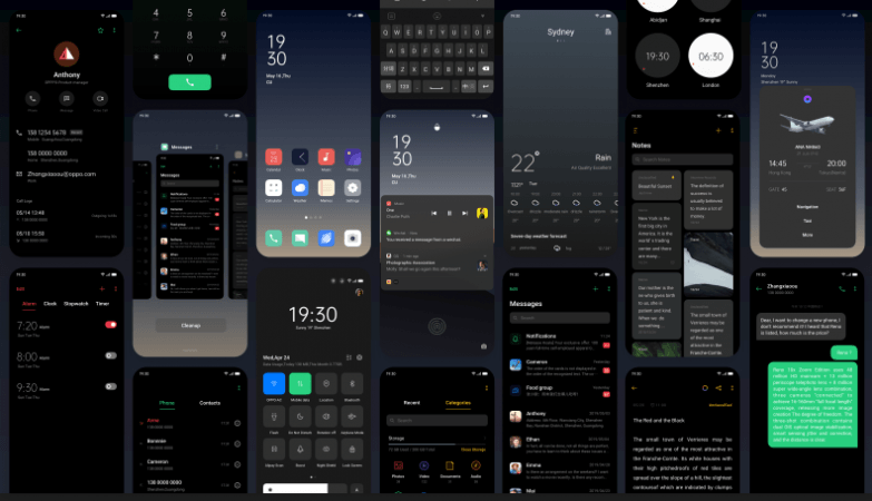 ColorOS 7 launched with dark mode ColorOS 7 launched with dark mode