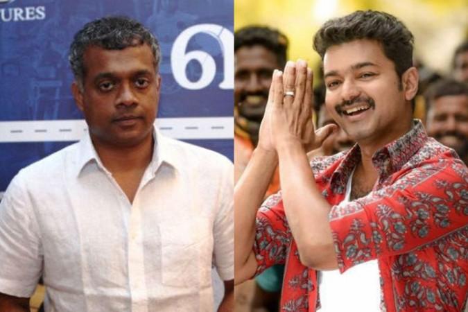 Gautham Menon and Vijay. Gautham Menon and Vijay