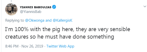 Pig Tweet