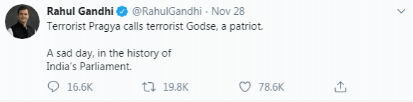rahul gandhi tweet