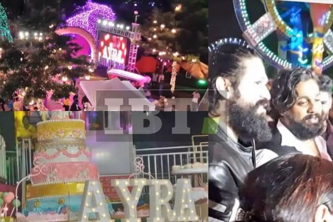Yash and Radhika Pandit celebrated their daughter's birthday. Yash and Radhika Pandit's Daughter Ayra Birthday