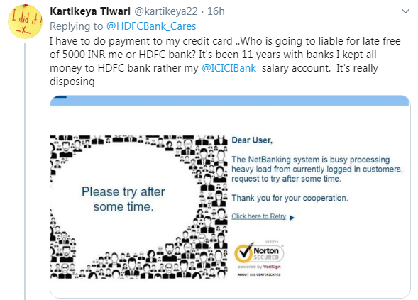 HDFC Bank digital services down for two days now HDFC Bank digital services down for two days now