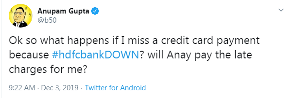 HDFC Bank digital services down for two days now HDFC Bank digital services down for two days now