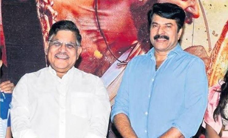 Mammootty and Allu Aravind at Mamangam trailer launch