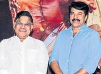 Mammootty and Allu Aravind at Mamangam trailer launch