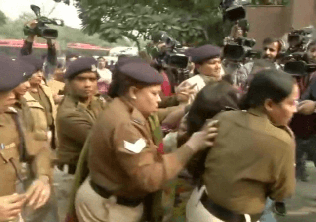 The woman, who threw petrol on her minor daughter, has been taken into police custody. unnao rape