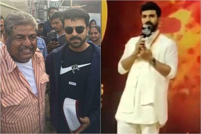 Ram Charan with his fan Noor Mohammad Ram Charan with his fan Noor Mohammad