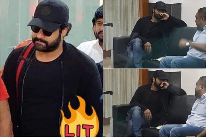 Junior NTR spotted at Vizag airport Junior NTR spotted at Vizag airport