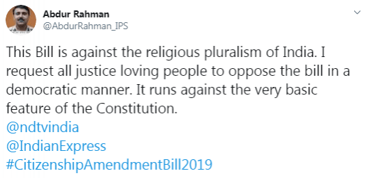 Abdur Rahman Tweet Abdur Rahman Statement