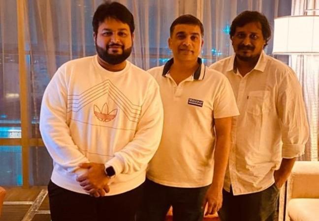 S Thaman, Dil Raju and Sriram Venu S Thaman, Dil Raju and Sriram Venu