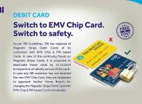 SBI mandates EMV chip-based debit cards