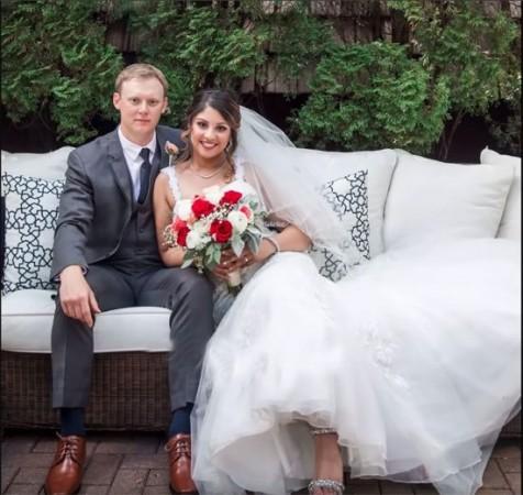 Richa Gangopadhyay with her husband Joe Langella. Richa Gangopadhyay
