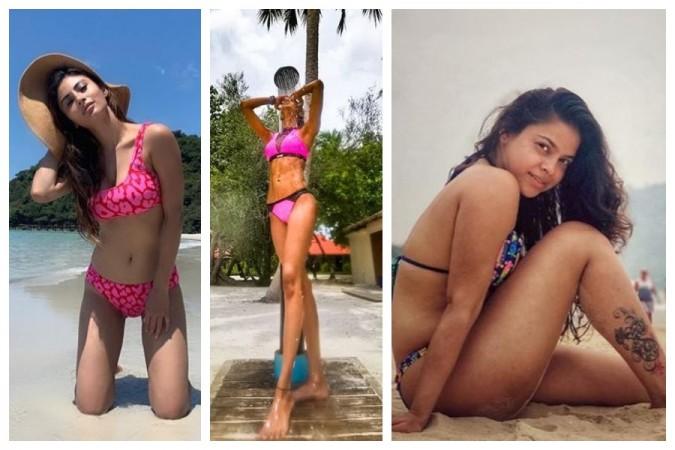Mouni Roy; Erica Fernandes; Sumona Chakravarti TV actresses in bikini