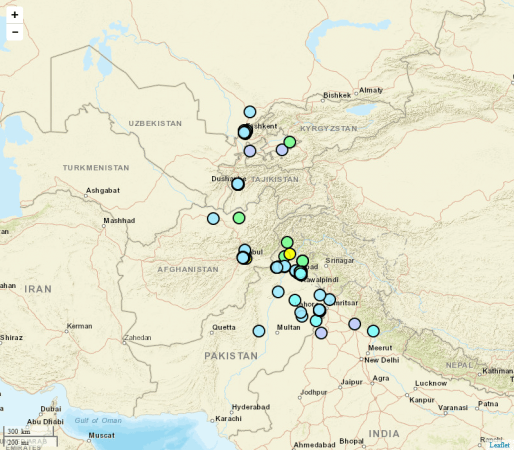 The earthquake originated in Afghanistan. Earthquake in delhi