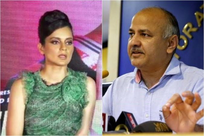 Kangana Ranaut, Manish Sisodia Kangana Ranaut, Manish Sisodia