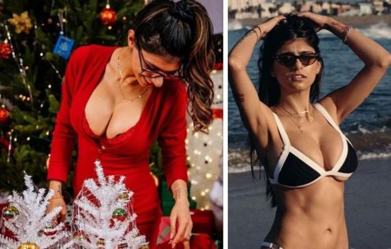 Mia khalifa porn christmas Photos Mia Khalifa Goes All Red And Bold For Her Christmas Wishes Shares Cosy Picture With Beau Ibtimes India