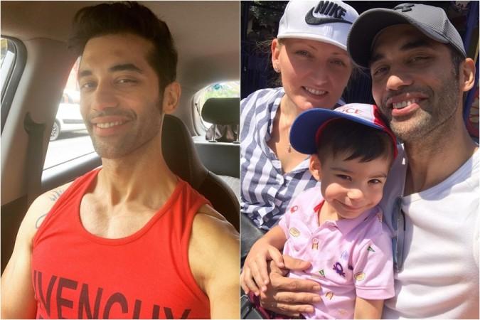 Kushal Punjabi, wife Audrey Dolhen, son Kian Kushal Punjabi, wife Audrey Dolhen, son Kian