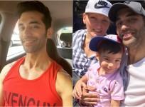 Kushal Punjabi, wife Audrey Dolhen, son Kian