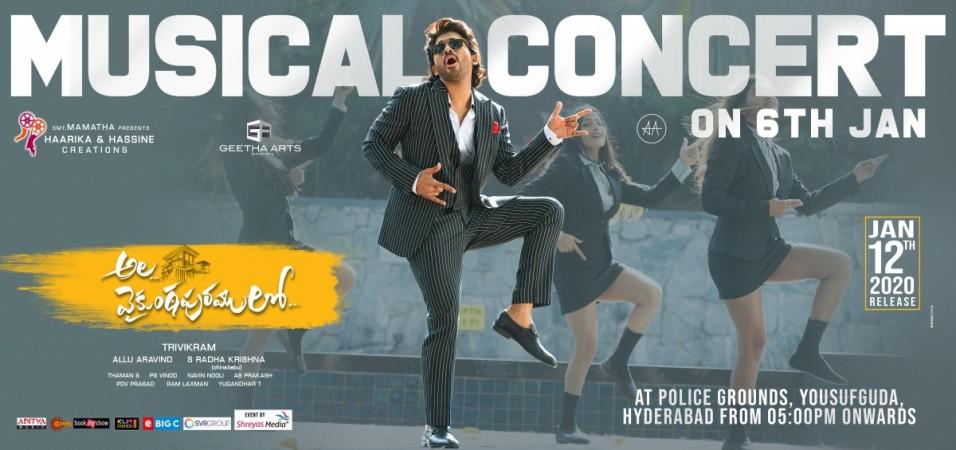 Allu Arjun's Ala Vaikunthapurramuloo musical concert Allu Arjun's Ala Vaikunthapurramuloo musical concert