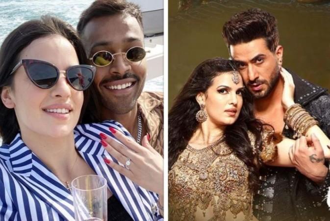 Natasa Stankovic, Hardik Pandya, Aly Goni Natasa Stankovic, Hardik Pandya, Aly Goni