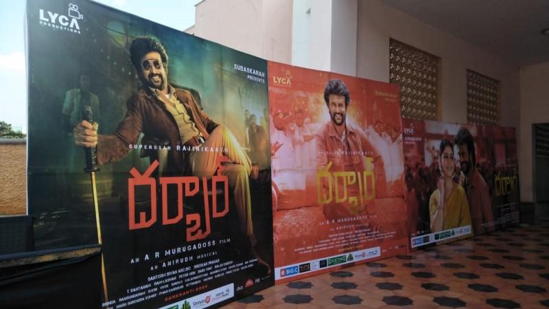 Darbar pre-release event arrangements Darbar pre-release event arrangements