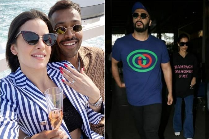 Hardik Pandya, Natasa Stankovic, Arjun Kapoor, Malaika Arora Hardik Pandya, Natasa Stankovic, Arjun Kapoor, Malaika Arora
