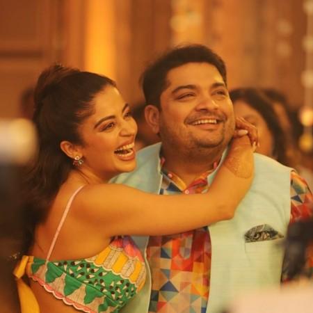 Neha Pendse, Shardul Singh Bayas at their sangeet ceremony Neha Pendse, Shardul Singh Bayas