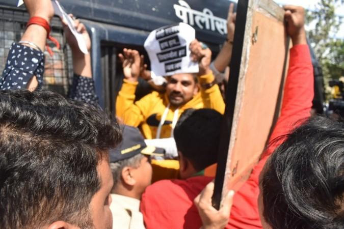 Protesters in Mumbai against the attack on JNU students. Mumbai protests