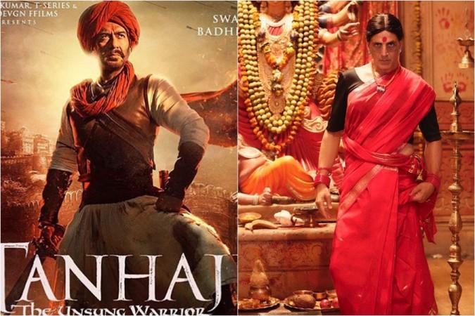 Tanhaji, Laxmi Bomb poster Tanhaji, Laxmi Bomb