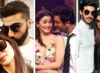 Malaika Arora, Arjun Kapoor, Alia Bhatt, Ranbir Kapoor, Rohman Shawl, Sushmita Sen