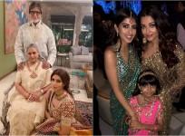 Amitabh Bachchan, Jaya Bachchan, Shweta Bachchan-Nanda, Navya Naveli, Aishwarya Rai Bachchan, Aaradhya Bachchan