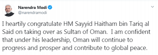 Modi Tweet
