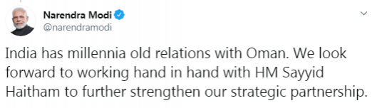 Modi Tweet