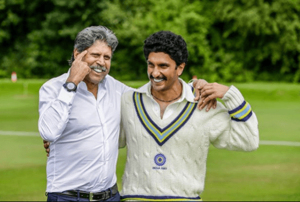 Kapil Dev with Ranveer Singh