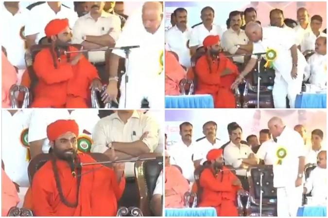 BS Yeddyurappa's outburst against Vachananda Swamiji BS Yeddyurappa's outburst against Vachananda Swamiji