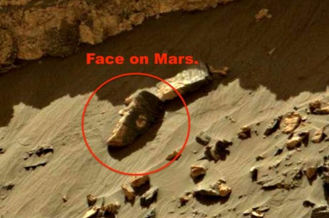 nasa face on mars site