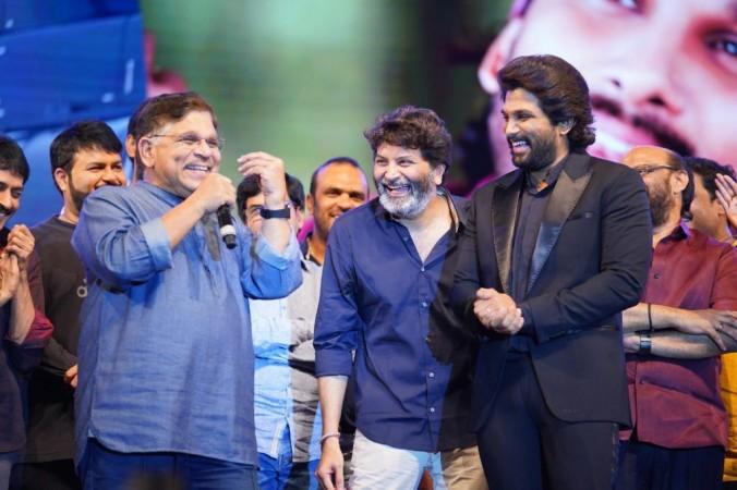 Still from success celebrations of Ala Vaikunthapuramlo. Ala Vaikunthapuramlo