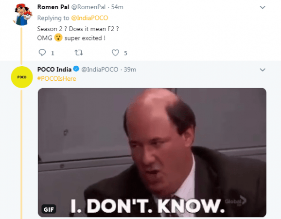 Poco F2 hints dropped Poco F2 hints dropped